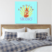 Tanning Studio - Gewikkeld Canvas Afdruk (Insitu (Slaapkamer))