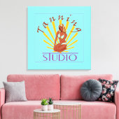Tanning Studio - Gewikkeld Canvas Afdruk (Insitu (Woonkamer))