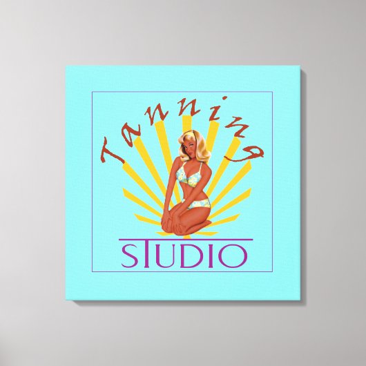 Tanning Studio - Gewikkeld Canvas Afdruk (Voorkant)