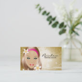 Tanning Visitekaartje Gold (Staand voorkant)