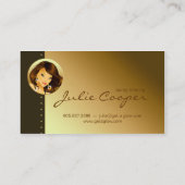 Tanning Visitekaartje Gold Woman Dark (Achterkant)