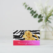 Tanning Visitekaartje Red Pink Blonde Voman (Staand voorkant)