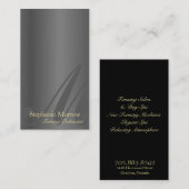 Tanning Visitekaartje Silver & Gold Monogram (Voorkant / Achterkant)