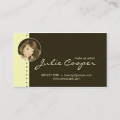 Tanning Visitekaartje Yellow Woman (Achterkant)