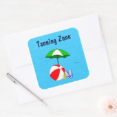Tanning Zone Ball Pool Umbrella Sticker (Envelop)