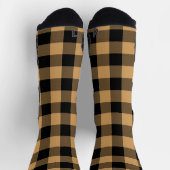 Tannne en zwarte buffelplaid sokken (Top)