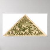 Tannu Tuva 10 Turkey Olive Triangle Stamp Folio Poster (Voorkant)