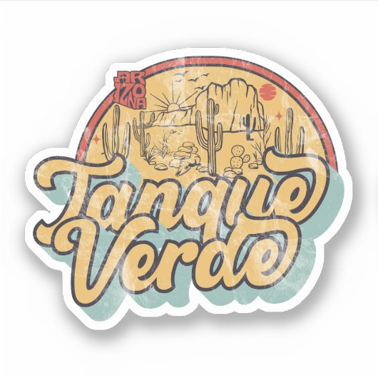 Tanque Verde, Arizona Sticker (Voorkant)