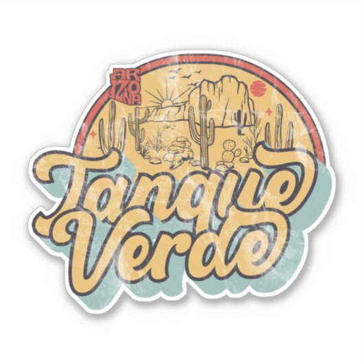 Tanque Verde, Arizona  Sticker (Voorkant)