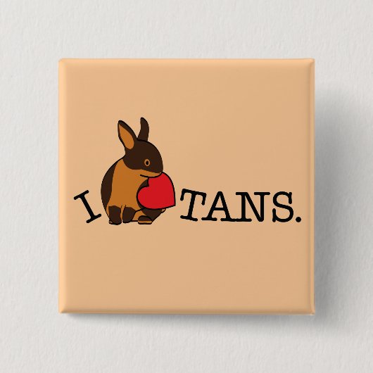 TANS! VIERKANTE BUTTON 5,1 CM (Voorkant)