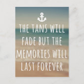 Tans zal het tarief van de reis langzaam verdwijne briefkaart (Voorkant)