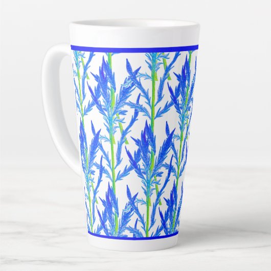 Tansy (L) op een grote latte Mok (Linkerhoek)