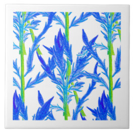 Tansy (L) op een keramische Tegel Tegeltje