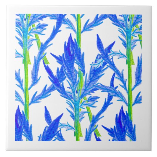 Tansy (L) op een keramische Tegel Tegeltje (Voorkant)