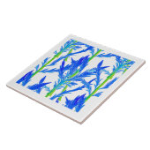 Tansy (L) op een keramische Tegel Tegeltje (Zijkant)