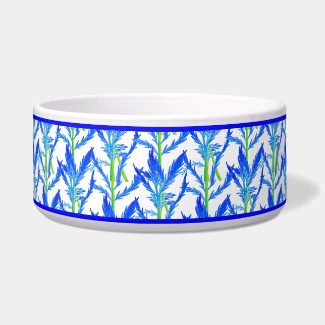 Tansy (L) op een Salade Bowl Voerbakje (Voorkant)