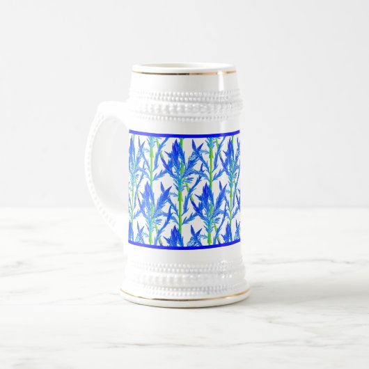 Tansy (L) op een Stein Bierpul (Voorkant links)