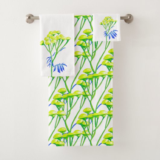 Tansy op een badkamer handdoek set (Insitu)