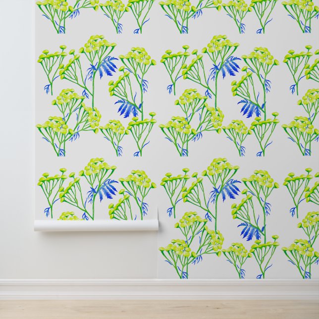 Tansy op een behang (Applicatie)