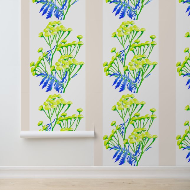 Tansy op een behang (Applicatie)