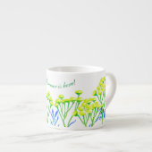 Tansy op een Espresso Mok (Voorkant rechts)