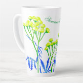 Tansy op een grote latte Mok (Linkerhoek)