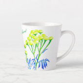 Tansy op een kleine latte Mok (Rechts)