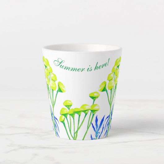 Tansy op een kleine latte Mok (Voorkant)