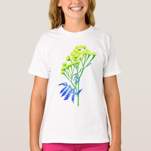 Tansy op een T-shirt (Voorkant)