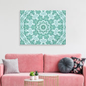 Tantalizing in het blauwgroen canvas afdruk (Insitu (Woonkamer))