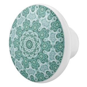 Tantalizing in het blauwgroen keramische knop