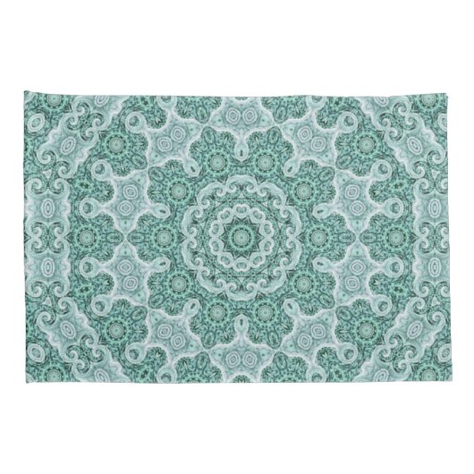 Tantalizing in het blauwgroen kussensloop (Achterkant-Rechts)