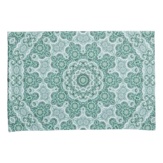 Tantalizing in het blauwgroen kussensloop (Voorkant-Rechts)