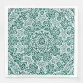 Tantalizing in het blauwgroen servetten (Voorkant)