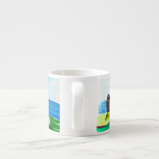 Tantallon Castle and the Bass Rock, Schotland Espresso Kop (Achterkant)