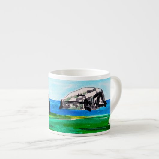 Tantallon Castle and the Bass Rock, Schotland Espresso Kop (Voorkant rechts)