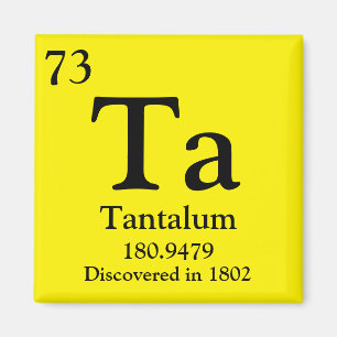 Tantalum Periodic Table Magneet