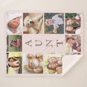 Tante 10 fotocollage roze sherpa deken (Voorkant (horizontaal))