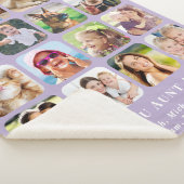 Tante 16 Fotocollage Paarse Sherpa Deken (3/4)