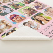 Tante 16 Fotocollage roze Sherpa Deken (3/4)