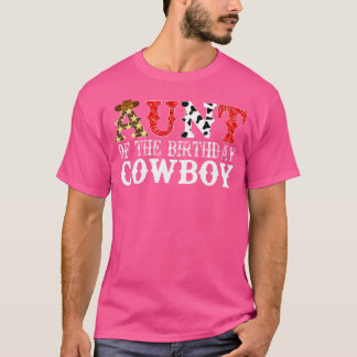 Tante 1e eerste verjaardag Cowboy Western Rodeo Pa T-shirt