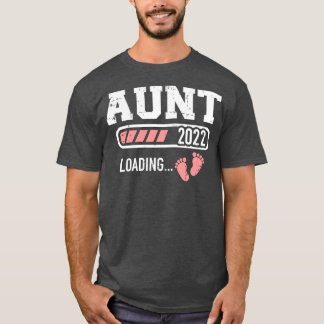 Tante 2022 laadbalk voor nieuwe tante t-shirt