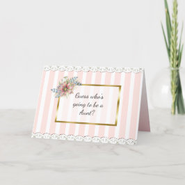 Tante Aankondiging Kaart