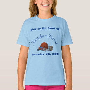 Tante-aanstaande met Jongensspeelgoed thema T-shirt