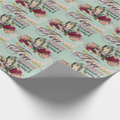 Tante-Alice-in-Wonderland-theepartij aangepaste fe Cadeaupapier (Hoek)