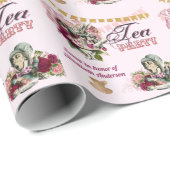 Tante-Alice-in-Wonderland-theepartij aangepaste fe Cadeaupapier (Rol Hoek)
