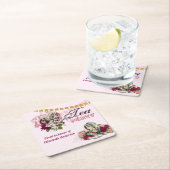 Tante-Alice-in-Wonderland-theepartij aangepaste fe Kartonnen Onderzetters (Insitu)