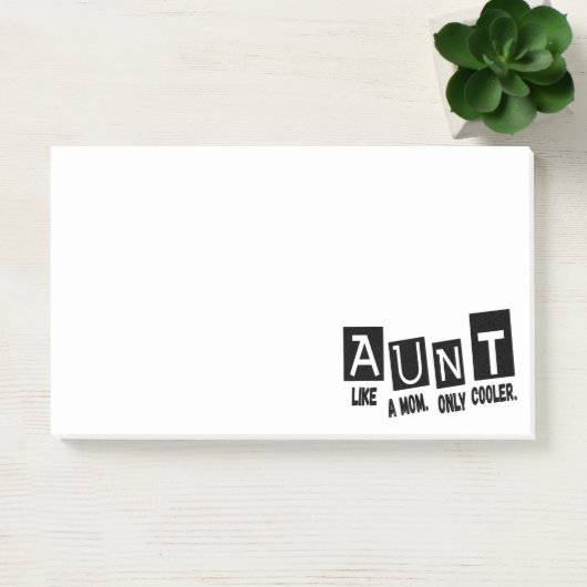 Tante als een moeder alleen koeler post-it® notes (Kantoor)