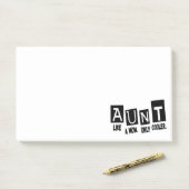 Tante als een moeder alleen koeler post-it® notes (Op bureau)