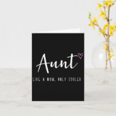 Tante Als Een Moeder Alleen Maar Cooler Moederdag Kaart (Gele Bloem)